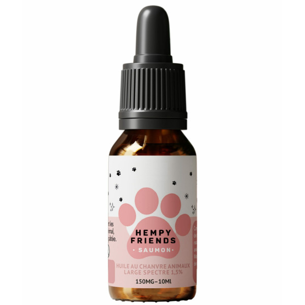 Huile chanvre pour Chiens & Chats 1,5% – Saveurs variées