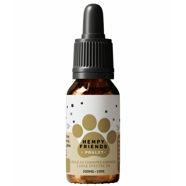 Huile chanvre pour animaux 3% – Saveurs variées