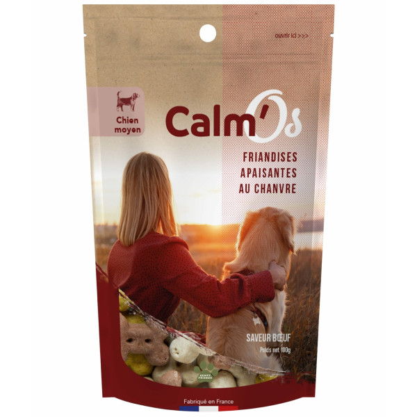 Croquettes au chanvre – moyen chien – Calm’Os