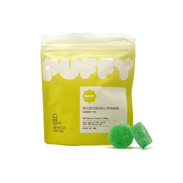 Gummies 50 mg THC - Sour Diesel Apple